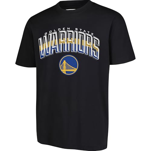 Ultra Game NBA Official Men’s Super Soft Supreme T-Shirt - Unisex, Golden State Warriors, Black, Small