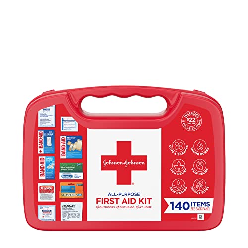 Johnson & Johnson All-Purpose First Aid Kit 140 Piece
