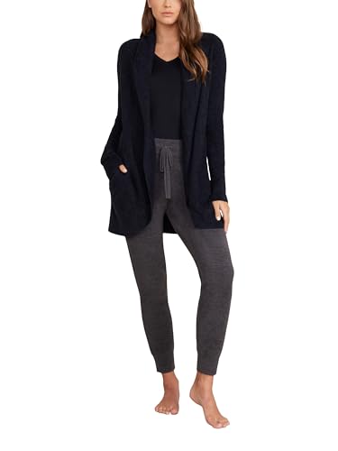 Barefoot Dreams Cozy Chic Lite Circle Cardi, Medium Black