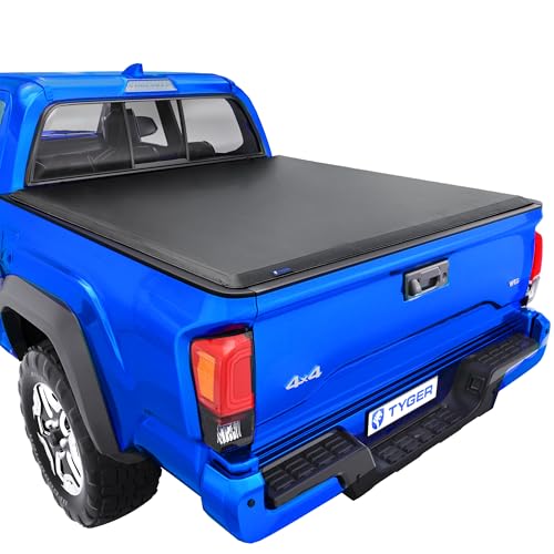 Tyger Auto T1 Soft Roll-up Truck Bed Tonneau Cover Compatible with 2016-2023 Toyota Tacoma | 5' (60") Bed | TG-BC1T9044