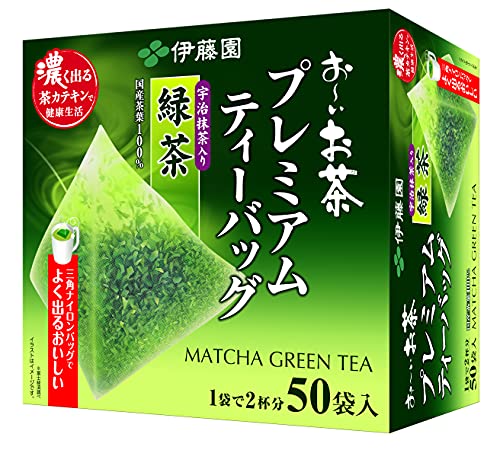 伊藤園 おーいお茶 プレミアムティーバッグ 宇治抹茶入り緑茶 50袋