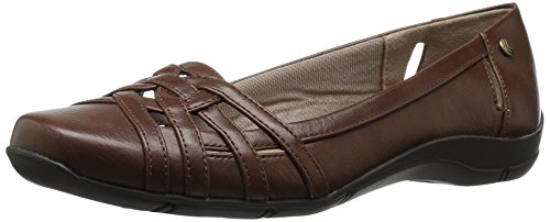 LifeStride Women's Diverse Flat, DARKTAN, 8 M US