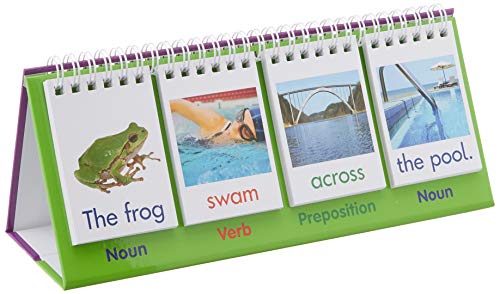 Junior Learning Sentence Flips Double-Sided Flip Stand, Ages 4-6, Vocabulary & Grammar, K-1 : Toys & Games