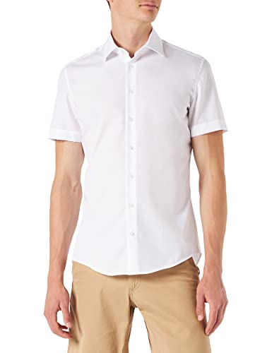 (-58%) Seidensticker Business Hemd - Slim Fit - Bügelfrei - Kent Kragen - Kurzarm - 100% Baumwolle