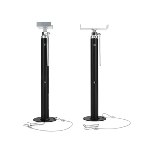 Camco Eaz-Lift RV Slide Out Supports - Heavy-Duty Steel Support Jacks for Camper - Adjustable Height from 19" to 47" with Incremental Lock Positions - Supports Up to 5,000lbs Each - Set of 2 (48866)