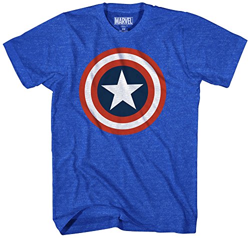 Marvel mens 80s Captain 2 Short Sleeve T-shirt T Shirt, Royal Heather, XX-Large US