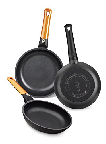 (-51%) BRA Efficient Orange | Set mit 3 Bratpfannen 18-22-26 cm