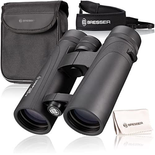 (-23%) Bresser Fernglas Corvette 10x42 wasserdicht mit Nitrogenfüllung, BaK-4 Glas Prismen, LE-Okularen für angenehme Nutzung, Mehrschichtvergütung und Nylontragetasche