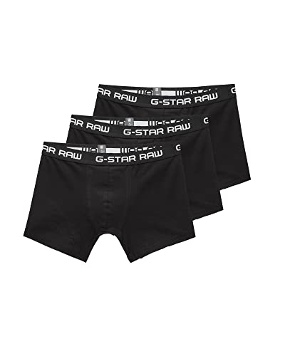 🔥 STARKER PREIS (-43%) G-STAR RAW Herren Classic Trunks 3-Pack, Schwarz (Black/Black/Black D03359-2058-4248), XL