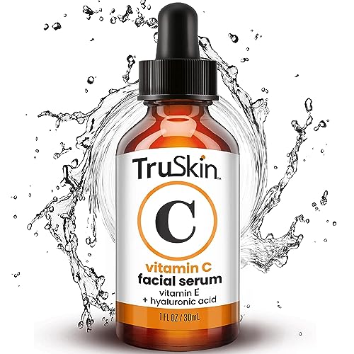 TruSkin Vitamin C Serum For Face – Anti Aging Face Serum with Vitamin C, Hyaluronic Acid, Vitamin E – Brightening Formula – Improve Appearance of Dark Spots, Tone, Fine Lines & Wrinkles, 1 Fl Oz