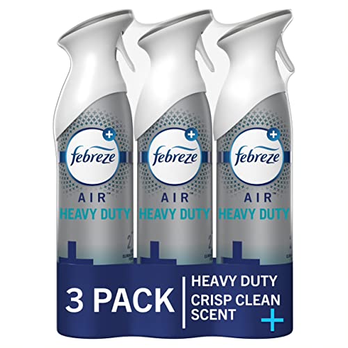Febreze AIR Freshener Heavy Duty Crisp Clean Powerful Formula A reset button for removing odors,
