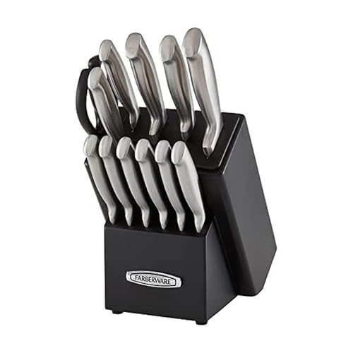 Farberware Self-Sharpening 13-Piece Knife Block Set Full set of affordable,