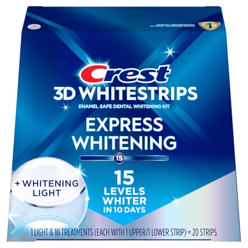 Crest 3D Whitestrips Express Whitening + LED Light 10 Treatments