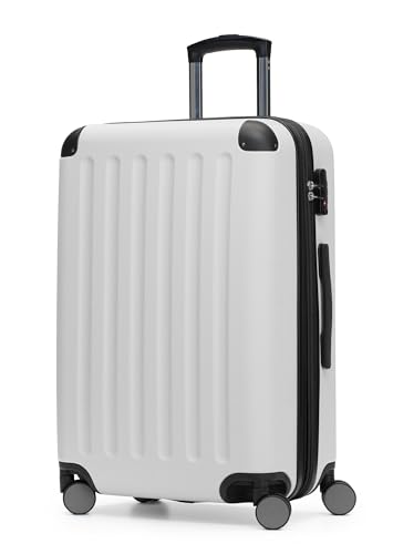 (-30%) Hauptstadtkoffer Spree - Mittelgroßer Hartschalenkoffer, TSA, 4 Rollen, Koffer, Trolley, Rollkoffer, Reisekoffer, Volumenerweiterung, 65 cm, 74 Liter, Weiß