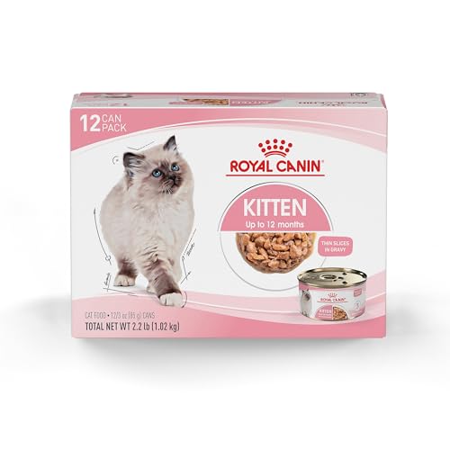 Royal Canin Feline Health Nutrition Kitten Thin Slices in Gravy 12-Pack