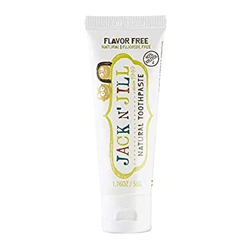 Jack N' Jill Natural Toothpaste for Baby and Infants - Fluoride Free Training Toothpaste, 40% Xylitol, BPA-Free - Flavor Free, 1.76 oz (Pack of 1)