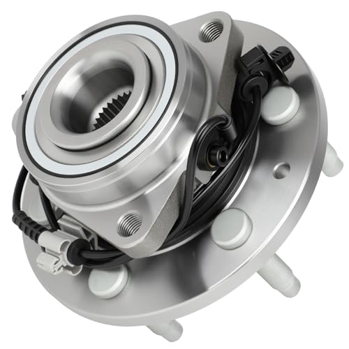 ECCPP 515096 Front Wheel Hub Bearing Assembly for Chevy Avalanche, Silverado, Suburban, Tahoe, Cadillac Escalade, GMC Yukon Sierra 1500 4X4 4WD 6 Lug Left Or Right W/ABS