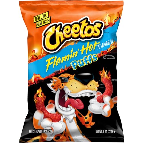 Cheetos Puffs, Flamin' Hot, 8oz Bag
