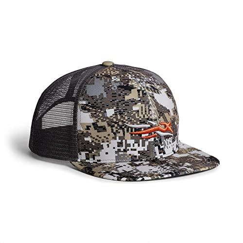 SITKA Gear Men's Standard Trucker Breathable Mesh Hunting Cap-One Size Fits All, Whitetail : Elevated II, OSFA
