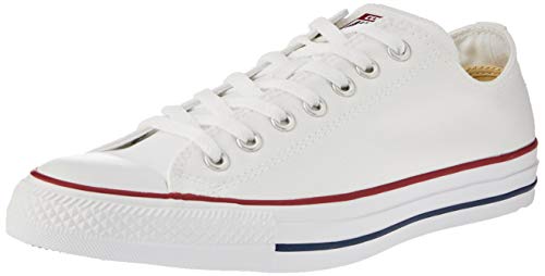 Converse Unisex Chuck Taylor All Star Low Top Ox Sneakers (41-42 M EU / 10 B(M) US Women / 8 D(M) US Men, Optical White)