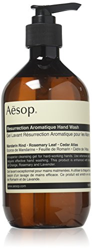 Aesop Resurrection Aromatique Hand Wash | Gentle Cleanser with Orange, Rosemary and Lavender Oils | 500mL / 16.9 oz