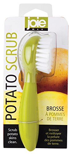 Joie Potato Scrub Brush, Ergonomic Easy Grip Handle, Ideal for Cleaning Vegetables and Fruits, Small and Compact, Handy Kitchen Gadget, BPA-Free, Dishwasher Safe, Green