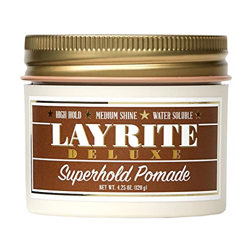 Layrite Pomade, Super Hold, 4.25 Ounce Features a water-based formula that works especially