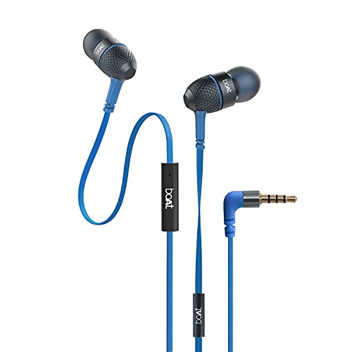 boAt Bassheads 225 Wired in Ear Earphone with Mic (Blue)