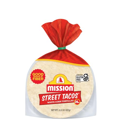 Mission Street Taco Corn Tortillas, Mini Soft Taco Size, 24 Count