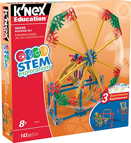 K'NEX Education STEM EXPLORATIONS: Gears Learn and Play A 140+-piece set that encourages children