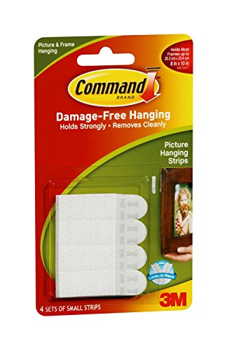 Command Picture Hanging Strips Value Pack, Small, White, 16 Sets
