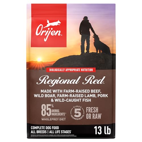 ORIJEN Regional Red Grain-Free High Protein Dry Dog Food, 13 lb
