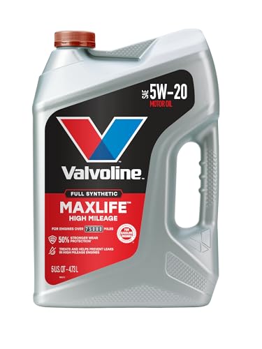 Valvoline Full Synthetic High Mileage with MaxLife Technology 5W-20 Motor Oil 5 Quart
