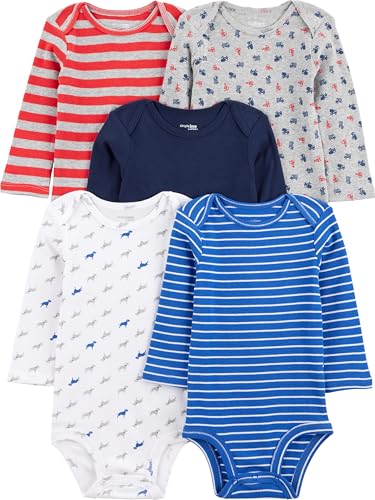 Body 5-pack Long-sleeve Bodysuit Carter'sMeninos