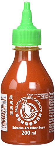 (-32%) FLYING GOOSE Sriracha Chilisauce, das Original, scharf, grüne Kappe, scharfe Würzsauce aus Thailand, 1 x 200 ml