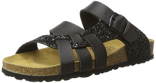 🔥 SELTEN SO GÜNSTIG (-47%) Lico Damen Bioline Gleam Pantoletten, Schwarz, 42 EU