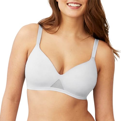 Hanes womens Oh So Light Foam Comfortflex Fit Wirefree Mhg521 Bra, White, Large US