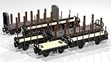 Collection Of Six 4 And 8wheel Stake Wagons Lego Moc Building Instructions Lego Train Moc Plans Book 2 English Edition