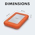 LaCie Rugged USB-C 4TB Portable External Hard Drive
