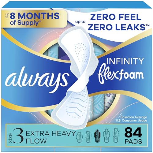 Infinity Feminine Pads For Women Flexfoam Pads With Wings Size 3