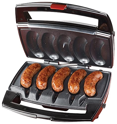 JOHNSONVILLE SIZZLING SAUSAGE GRILL Johnsonville BTG0498 Sizzling Sausage Grill, OSFA, Black/Stainless