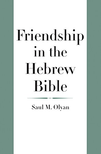 Friendship in the Hebrew Bible book cover