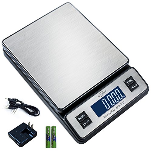 Weighmax W-2809 90 LB X 0.1 OZ Durable Stainless Steel Digital
