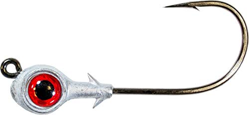 Z-MAN Zman Redfish Eye Jig Heads 0.25 Oz-Red, 3 Count (Pack of 1)