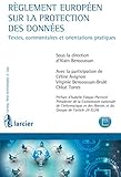 Rglement Europen Sur La Protection Des Donnes Textes Commentaires Et Orientations Pratiques Lexing Technologies Avances Droit