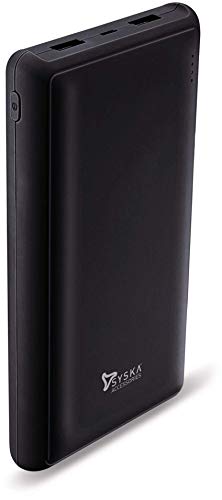 Syska Power PRO 200 20000mAH Lithium Polymer Power Bank (Black)