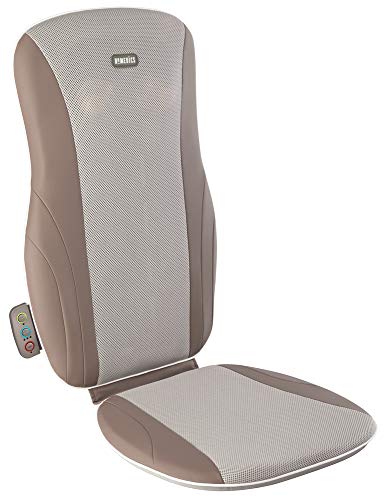 Homedics Shiatsu Massage Cushion with Heat for Full, Upper, and Lower Back, Deep Kneading Massager, Fits Most Chairs for Home or Office Use, Custom Comfort with 3 Zones for Targeted Control