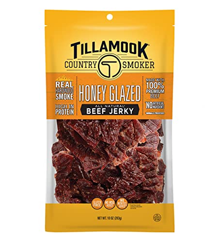 Real Hardwood Smoked Beef Jerky Honey Glazed 10 Ounce