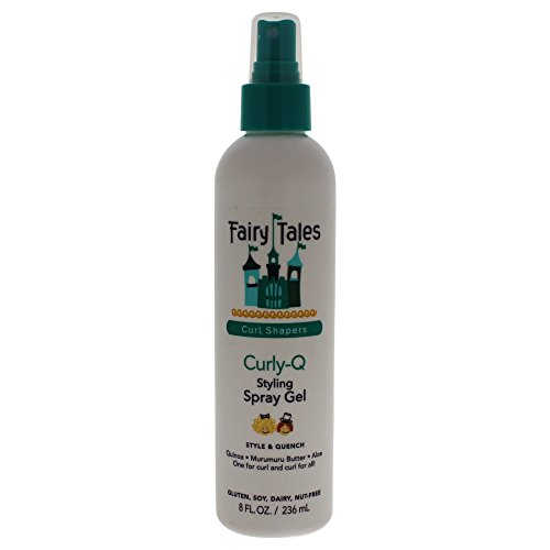 Fairy Tales Curly Q Kids Styling Spray Gel – Paraben, Sulfate, Gluten, and Nut Free – For all Types of Curls Including Multi Cultural Hair – 8oz.