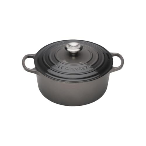 Le Creuset Enameled Cast Iron Signature Round Dutch Oven Best Premium Dutch Oven for Families